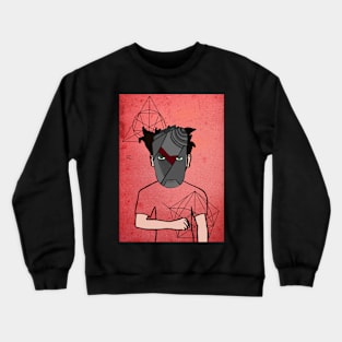 Discover the Unique NFT - Billy: A Male Character with Crayon Eyes on TeePublic Crewneck Sweatshirt